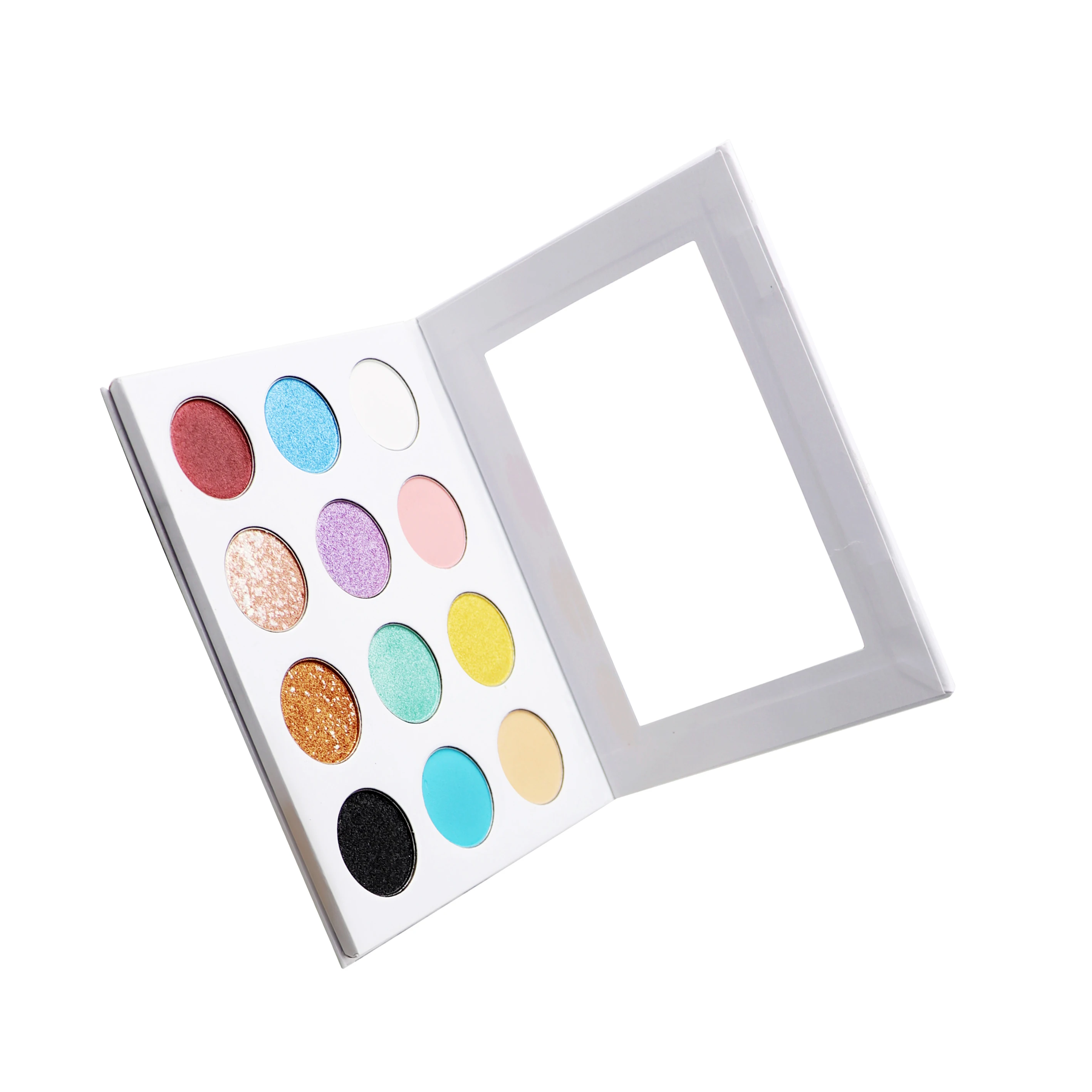 

Private label cosmetics makeup 12 color glitter eyeshadow pallet