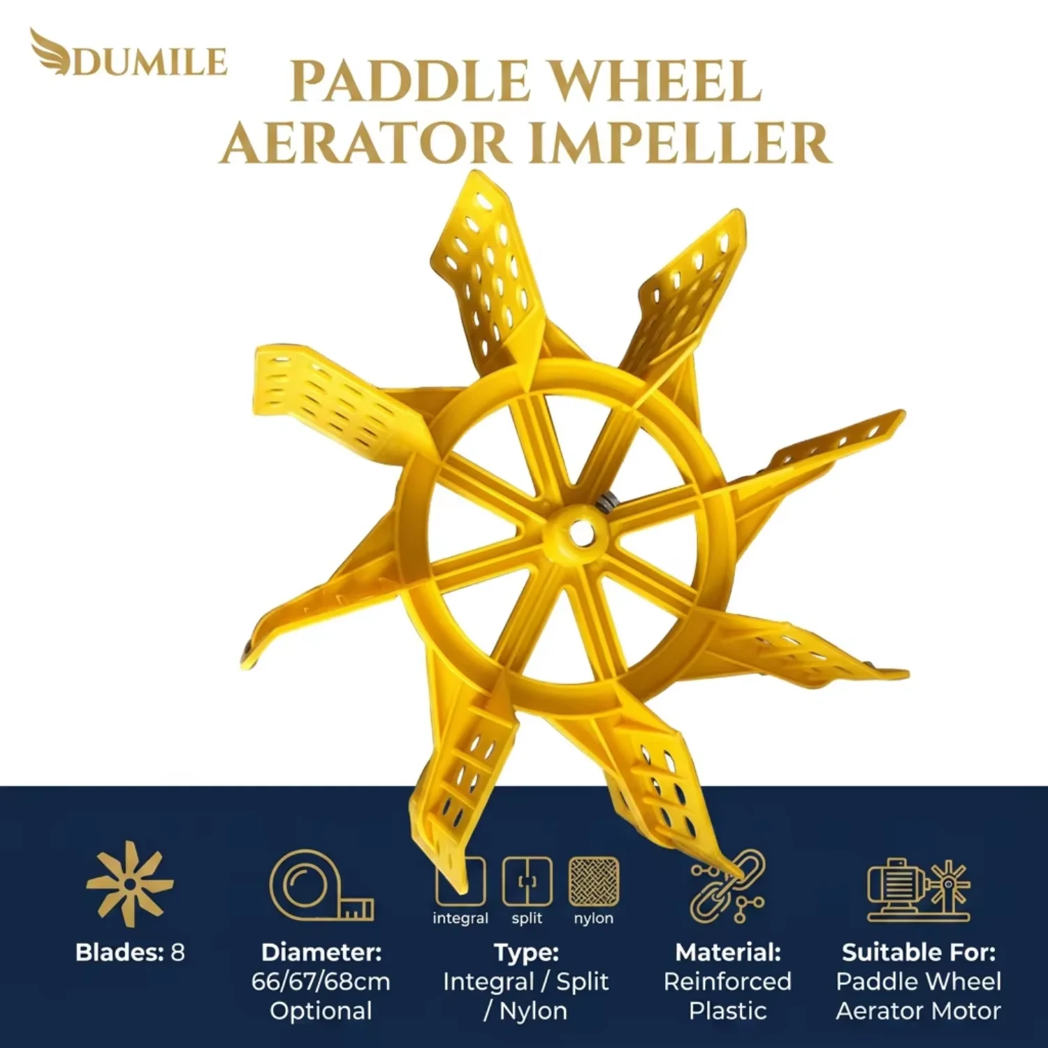 Paddle Wheel Aerator Impeller, 1-year, PP or nylon - detail 10