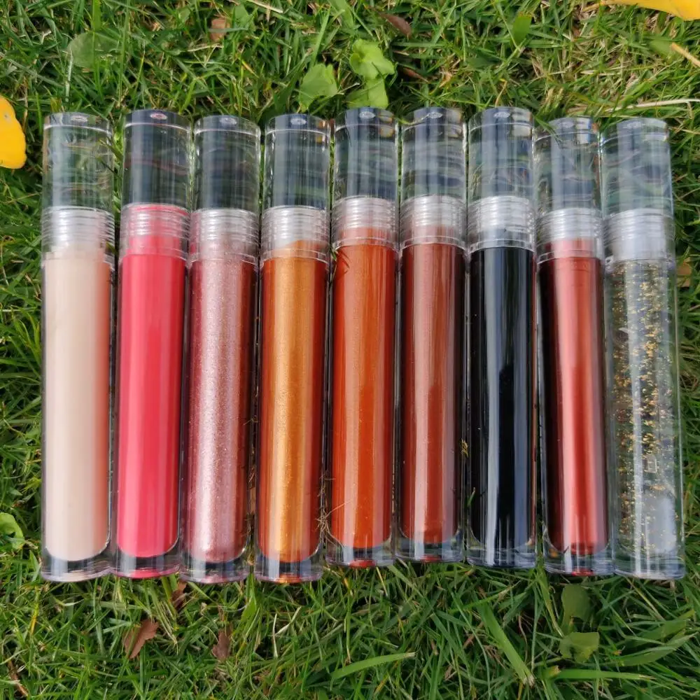 

Private Label Clear No Logo Luxury Non Sticky Vegan Nude Customised Scented Hydrating Shine Chocolate Lip Gloss