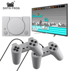 Data Frog Video Game Console Build in 620 Games Support AV Out 8 Bit Retro Video Console Dual Gamepad Support 2 Gaming Player