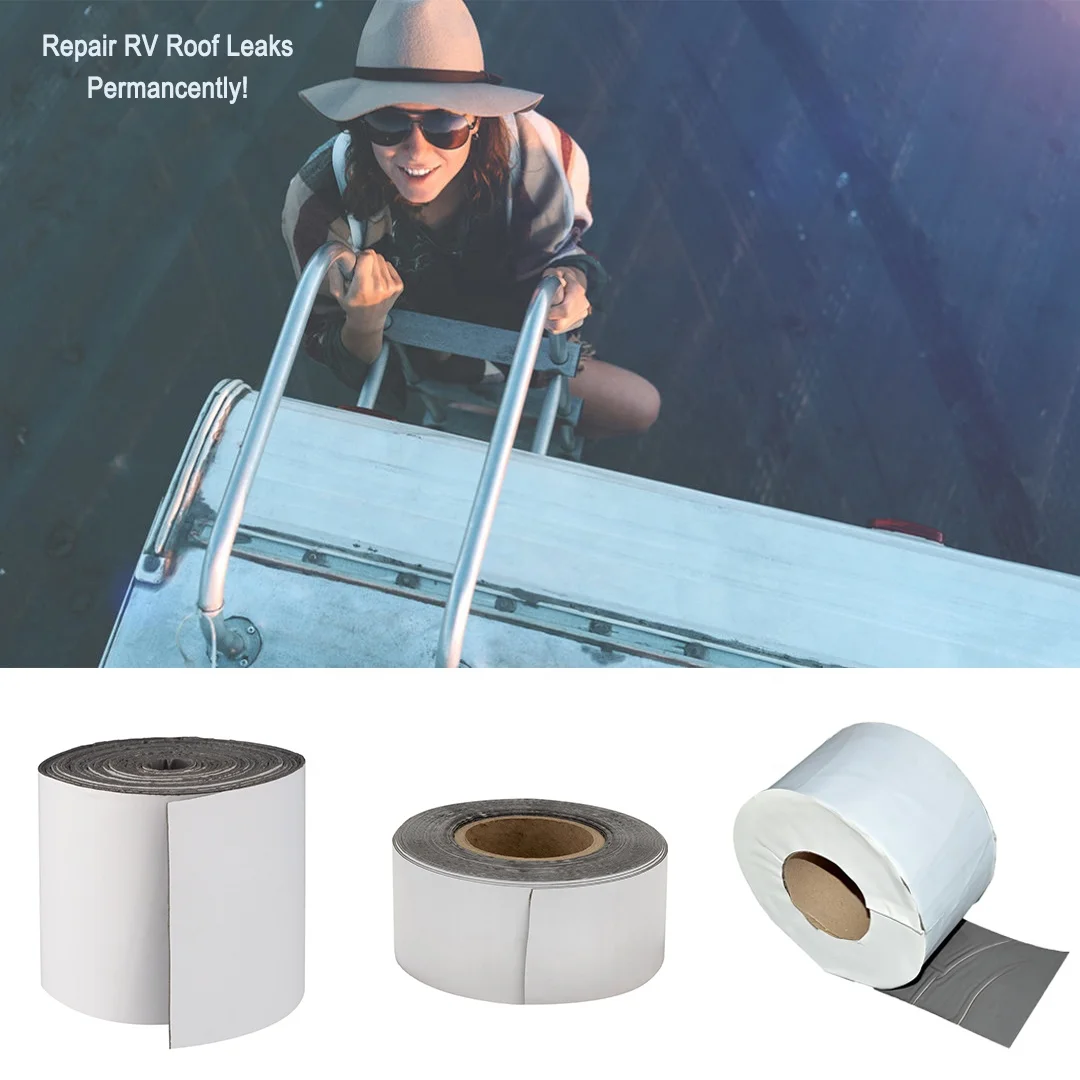 Factory Direct Supply Hot Sales White/Black/Grey Butyl RV Seal Repair Tape for RV Repair, Window, Boat Sealing