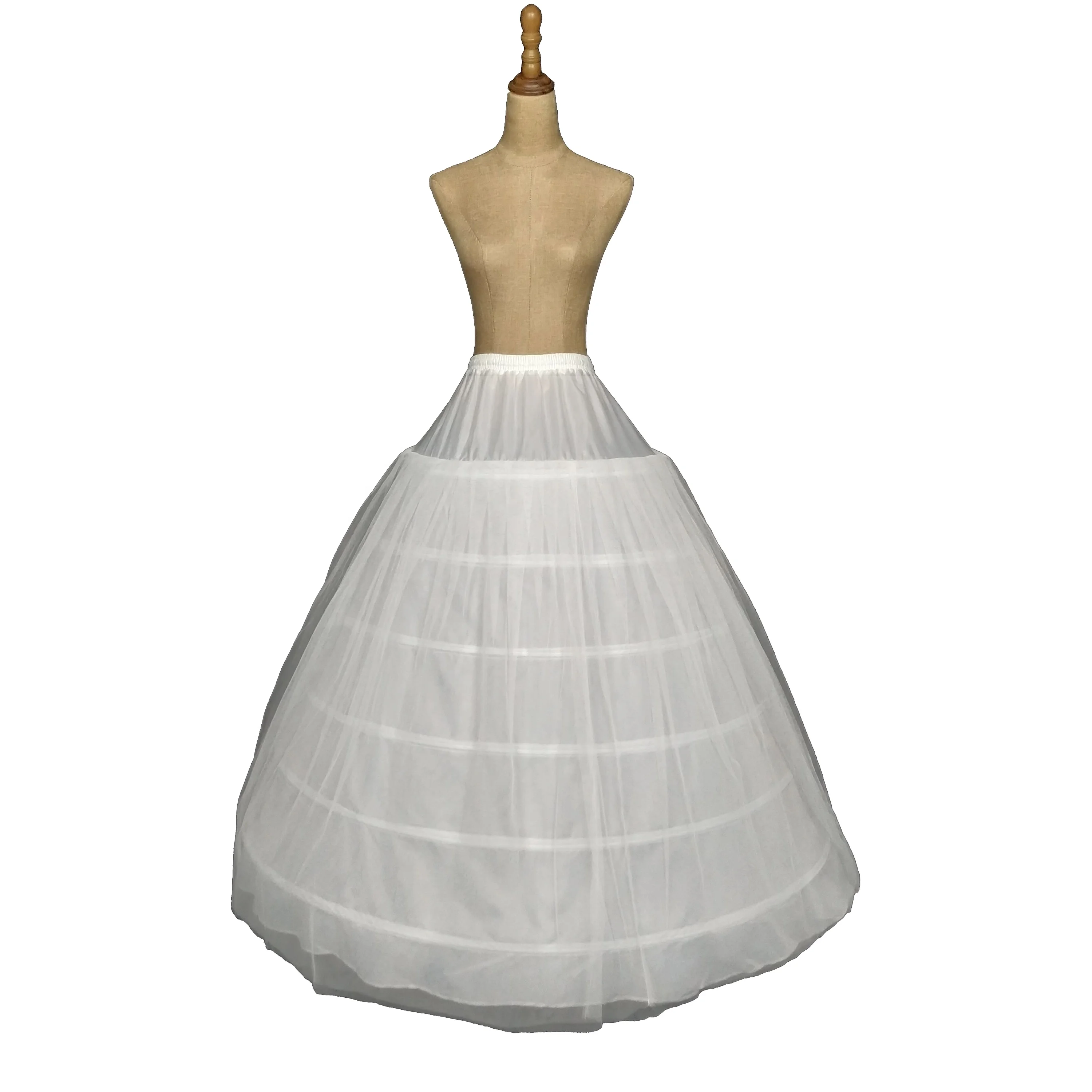 
High quality wedding dress bridal gown 6 hoops 2 yarn Petticoat 