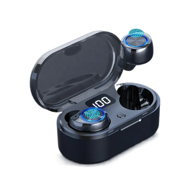 

Touch Control Portable Popular Led Display Ipx-4 Waterproof Active Noise-cancellation Wireless Headset