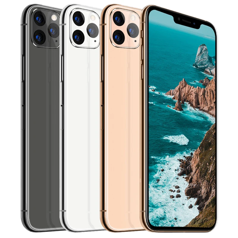 

Wholesale Fingerprint face id Mobile Phone 11 Android smart Phone 12 PRO Unlocked Original for 11 pro max telefon