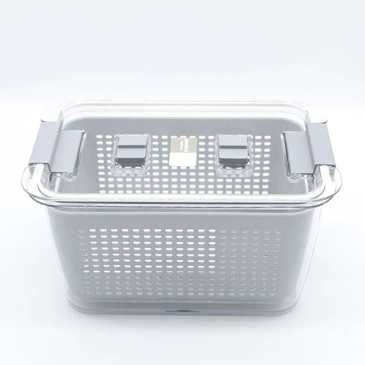 

Multi functional Morden Style Basket Drawner Freezer Refrigerator Plastic Container Organizer Set With Lids, Transparent white