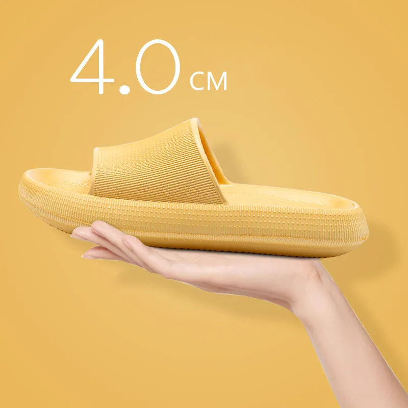 

Pure color fashion women eva slipper new foam soft slide footwear brand plastic shower bathroom shoes plastic yeezy slipper