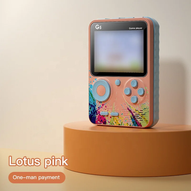 

G5 Macaroon Mini Handheld Game Player Built-in 500 Classic Retro Games Portable Children's Video Game Console G5 for Kids Gift