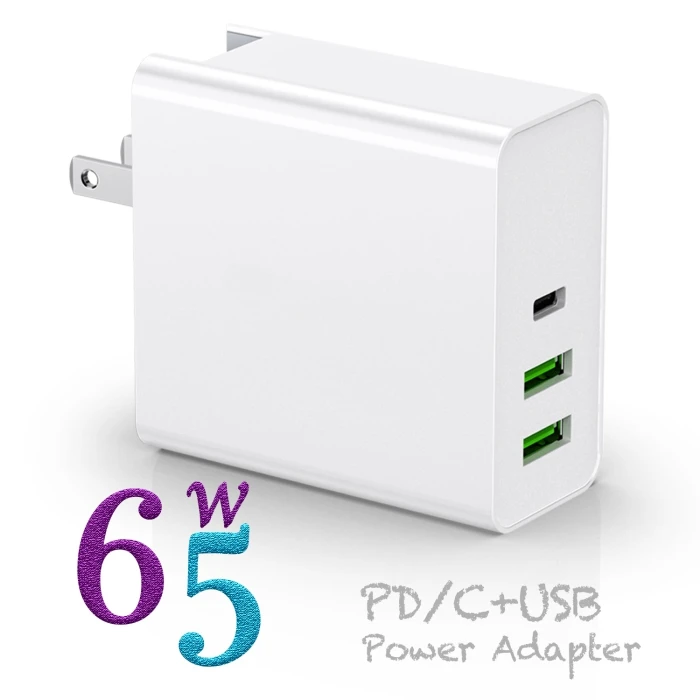 

Cargadores Celular 65W Backup Cell Phone Wall USB Multiple Ports Fast Mobile Phone PD Charger for iPhone Samsung Apple iPad