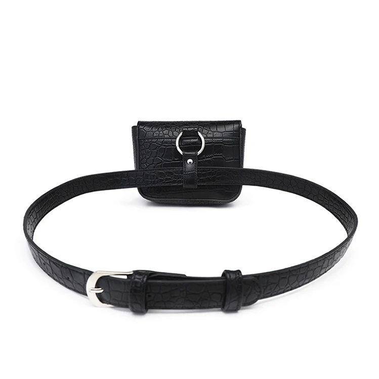 

Fashion Phone Purse OEM Customized Logo Pack Bag Black Waist Bag