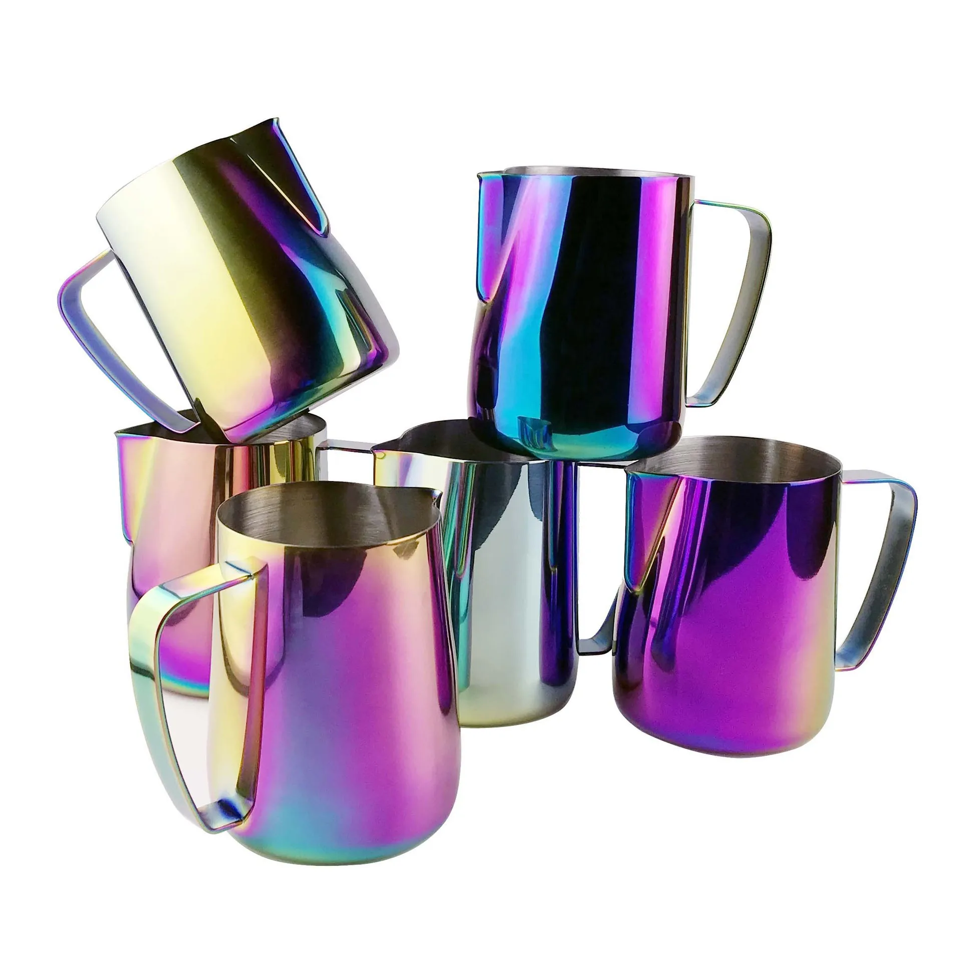 

600ML Stainless Steel Milk Espresso Coffee Pitcher Coffee Latte Milk Jug, Black