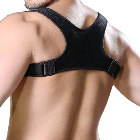 

Factory Direct Sale Man Women Universal Adjustable Back Supports Belts Body Posture Corrector, Black