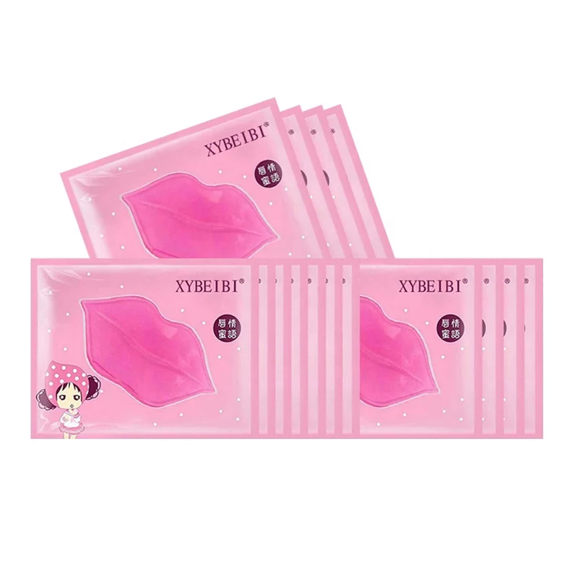 

Private label Organic Lip Care Hydrogel Mask Hydrating vegan Collagen anti wrinkle Pink lip sleeping face mask