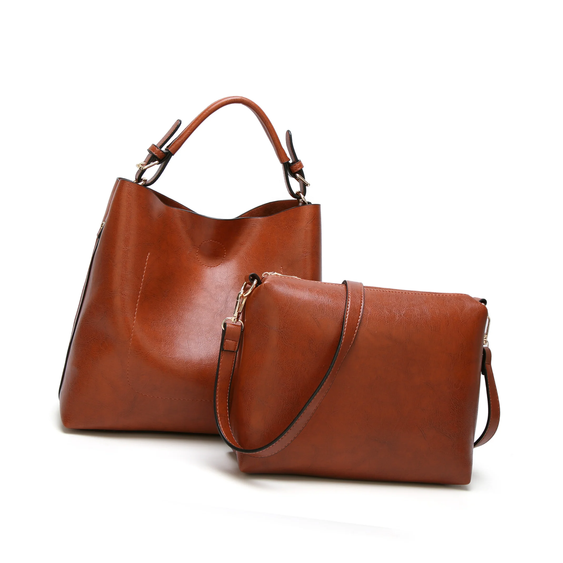 

New designer purses ladies Fashion Shoulder Bags luxury Soft PU Leather women Handbag Tote bag with Liner Pouch Bag 2 pieces, Customizable