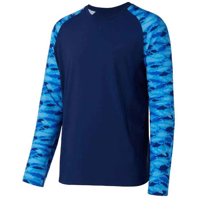 

wholesale custom 100% polyester quick dry breathable sublimation printed mens anti-uv long sleeve fishing t shirts