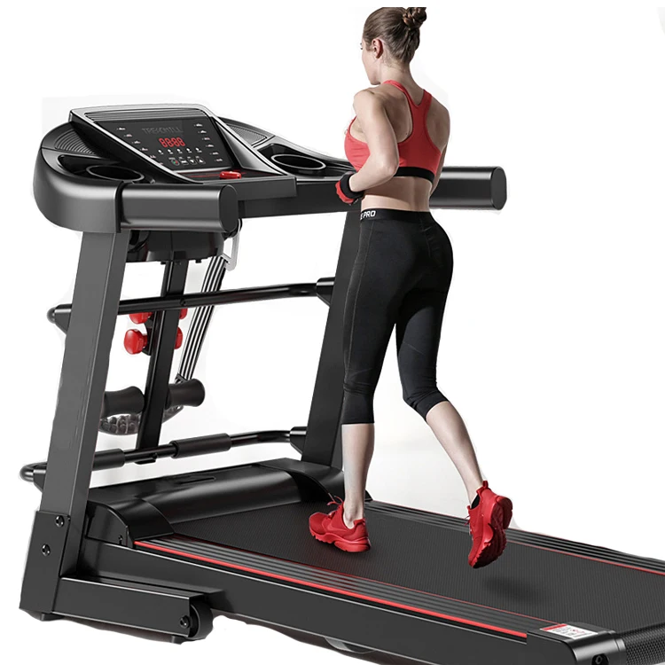 

treadmill running machine gym belt fitness foldable treadmill walking, Black