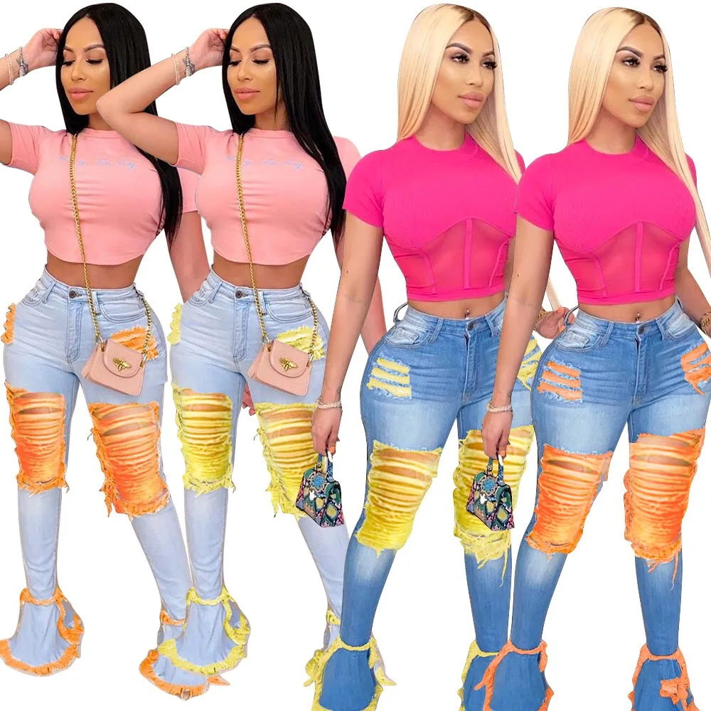 

Slim Jeans For Women's Skinny High Waisted Blue Denim Pencil Jeans Stretch Pants For Women Pants