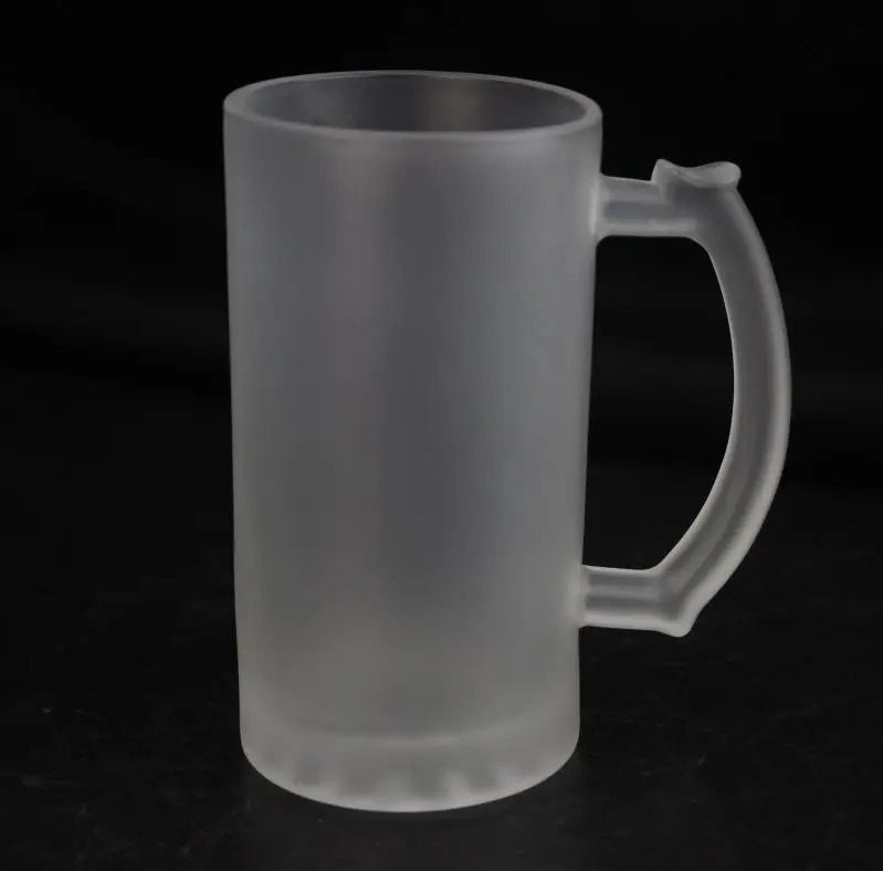 

2020 Cheap 16 oz Logo Matte Beer Glass Coffee Mugs, White color