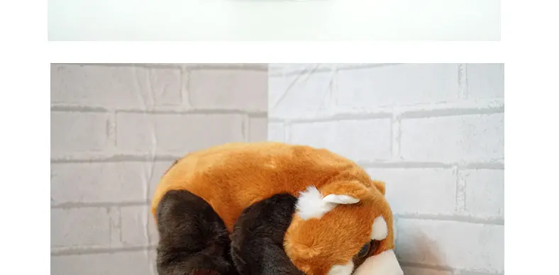 Cute Cartoon Wild Animal Stuffed Toys for Kids Lying Red Panda Stuffed Toy Animal Plush Toy