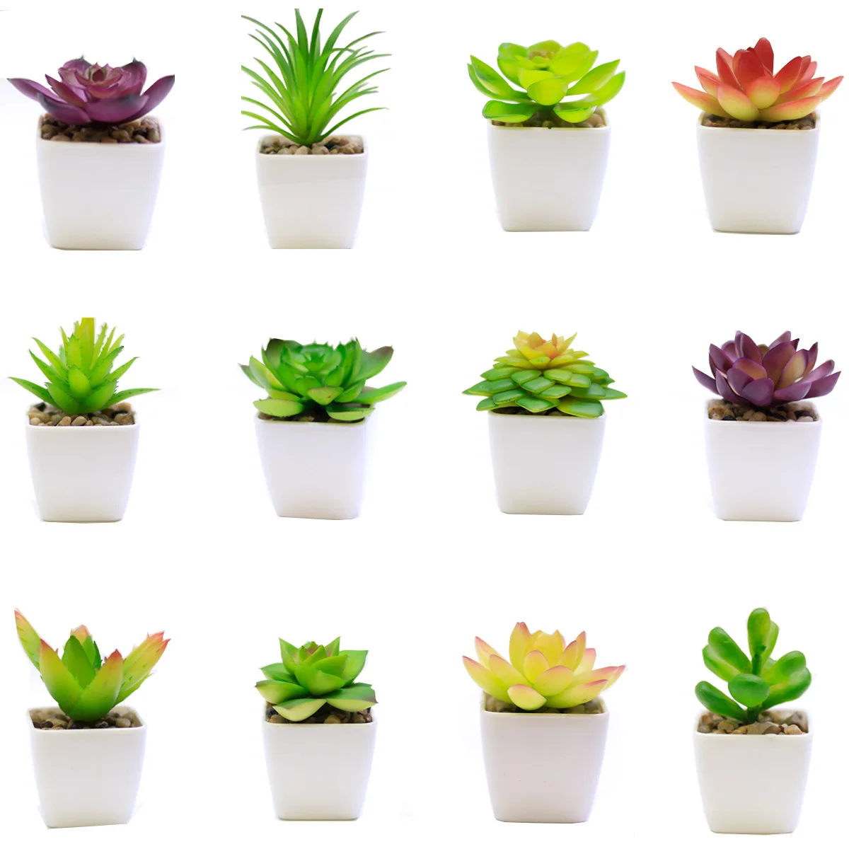 

Succulent Artificial Plant Fleshy Potted Plant New Design Set With Artificial Mini Plastic Plants For Home Decoration