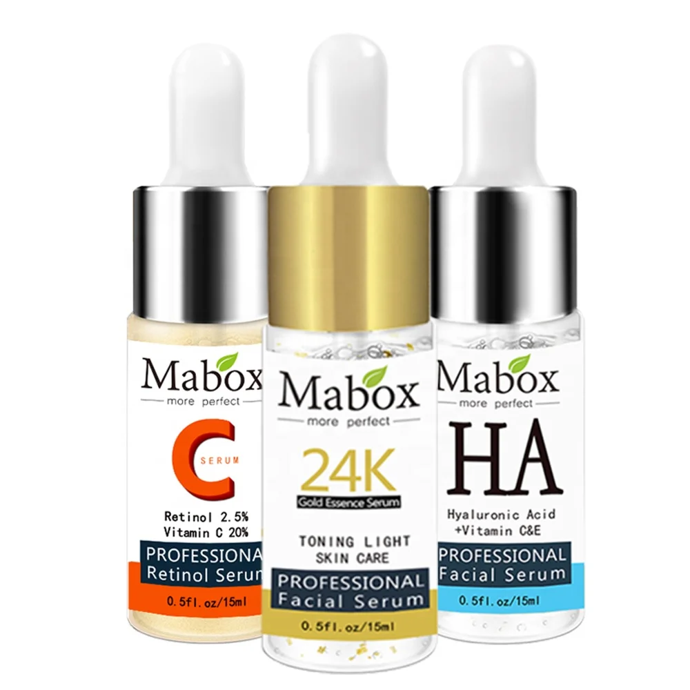 

Mabox Anti Aging Moisturizing ordinary Facial Retinol Six Peptides Facial 24K Hyaluronic Acid Face Serum For Skin Care