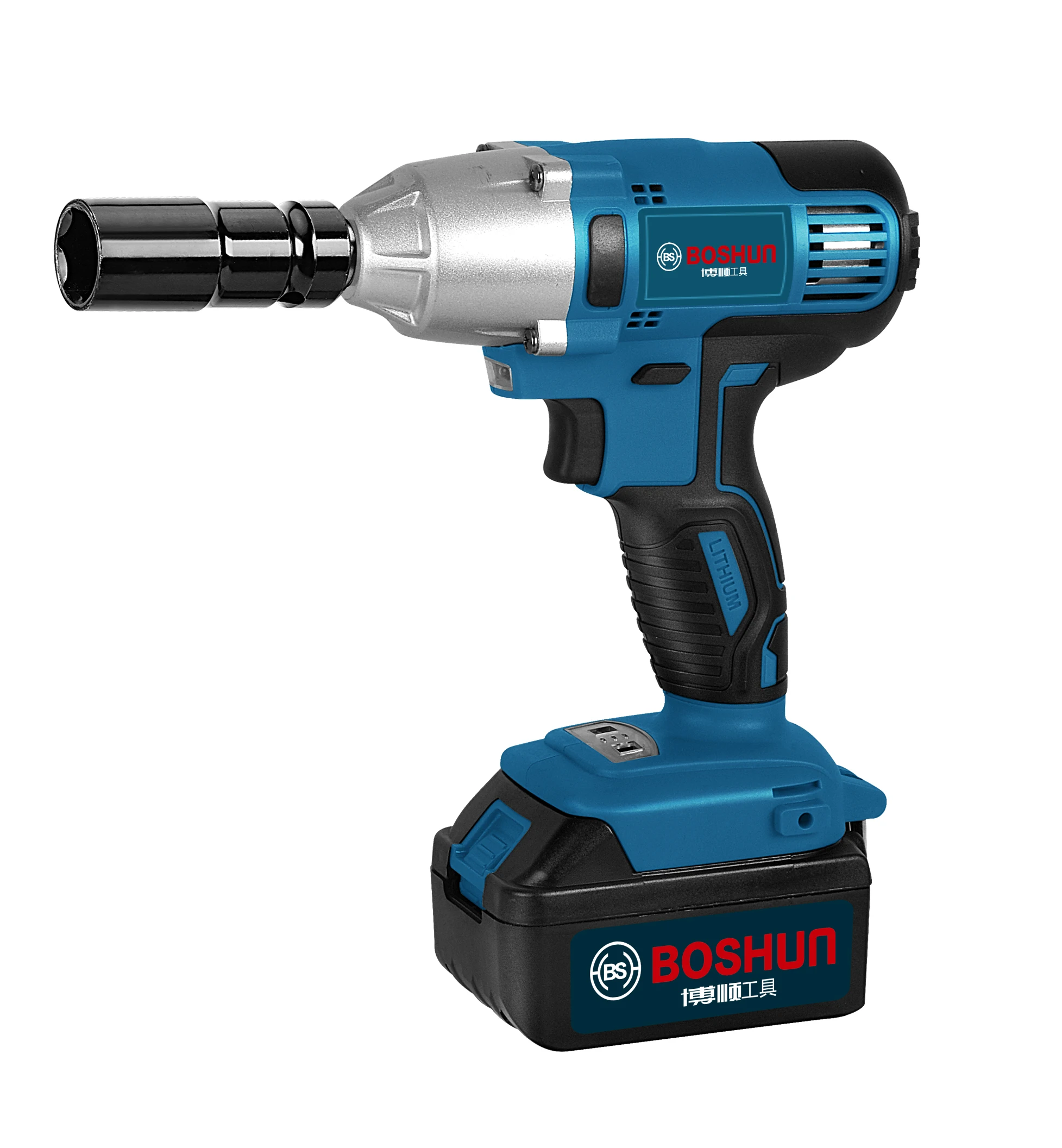 
BOSHUN China 88V Lithium Battery Professional High torque Cordless Wrench 