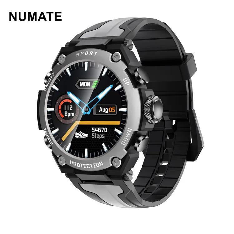 

NUMATE Relojes Inteligentes 2021 IP68 Waterproof Android BT Smartwatch Men Smart Watch Music GPS Sports Smart Watch Smartwatch, Cyan/red/blue