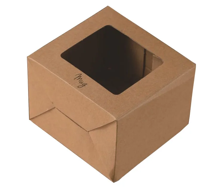 牛皮纸箱定制创意牛奶杯彩盒长方形马克杯包装盒 - buy 牛皮纸午餐盒,