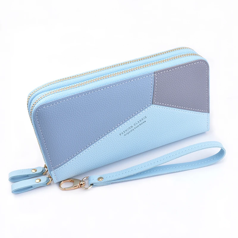 

2021New Branded Wallet Stylish Womens Walllet RFID Blocking Bifold Ladies Multiple Pocket Wallets with Zipper Pocket, Customized color