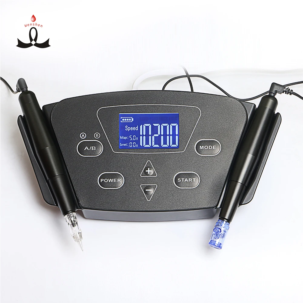 

Digital Permanent Makeup Machine Tattoo Gun Kit for Microblading Eyebrow, Black color
