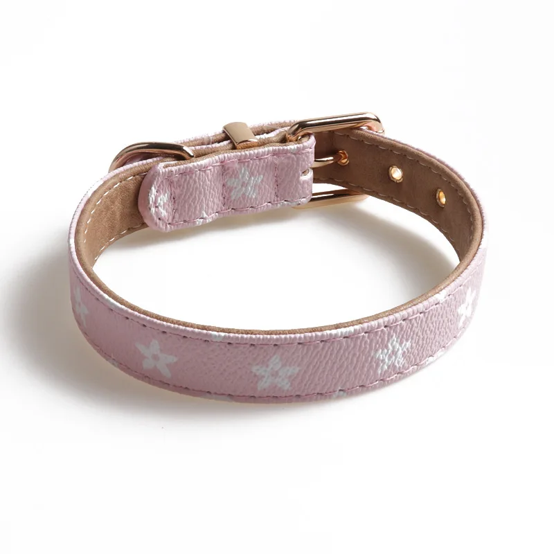 

new design luxury adjustable necklace pu leather pet puppy dog collar, Blue