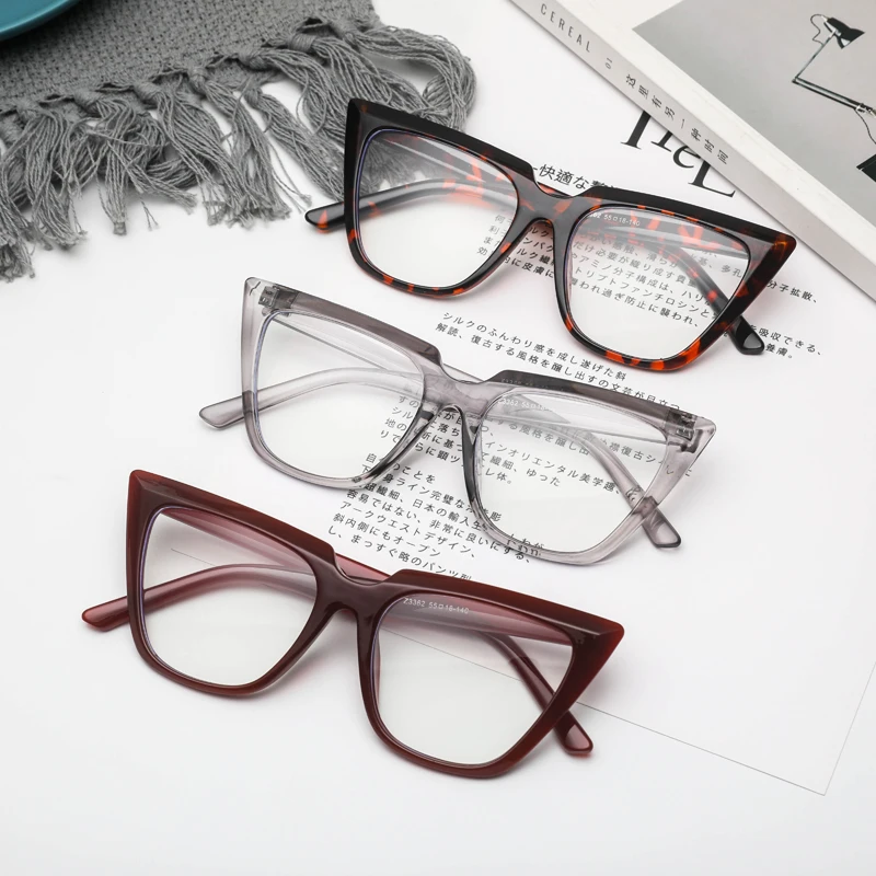 

2023 Design Red Eyewear Fashion Women Optical Glasses Trendy Colorful Retro Anti Blue Eyeglasses Frame Ladies