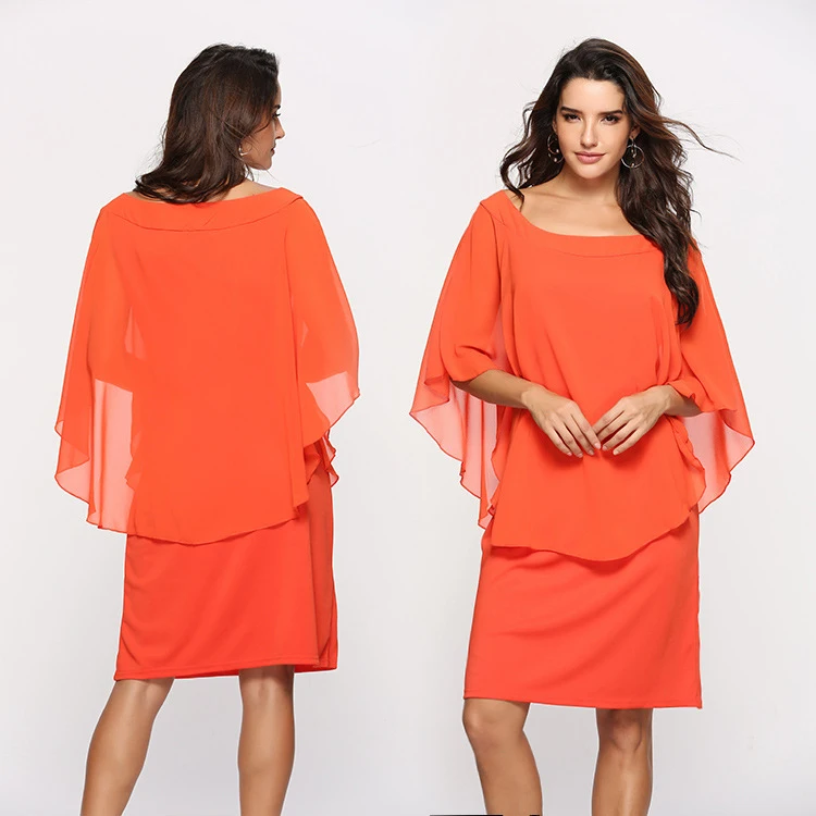 

Hot Sale Fashion Chiffon Casual Womens Summer Plus Size Maxi Dress Womens