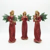 Wholesale 2020 new product handmade Noel gift craft supplies Christmas tree style angel figurine