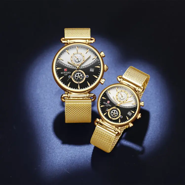 

Couple Watches Luxury Quartz Movement Watch Fashion Wristwatch Lover's Water Resistant Watch