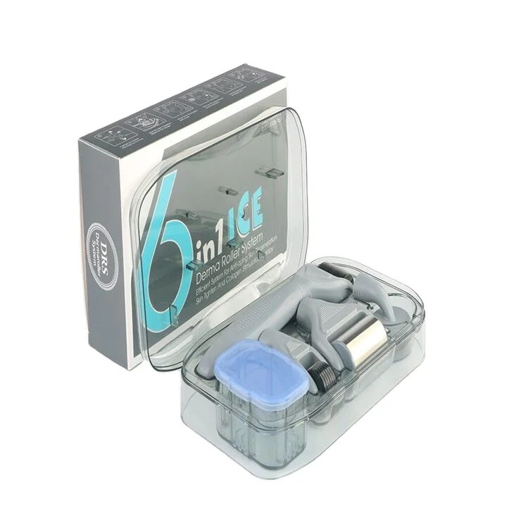 

Micro Needle Derma Roller Care Facial Kit 6 In 1 Ice Micro Needle Derma Roller
