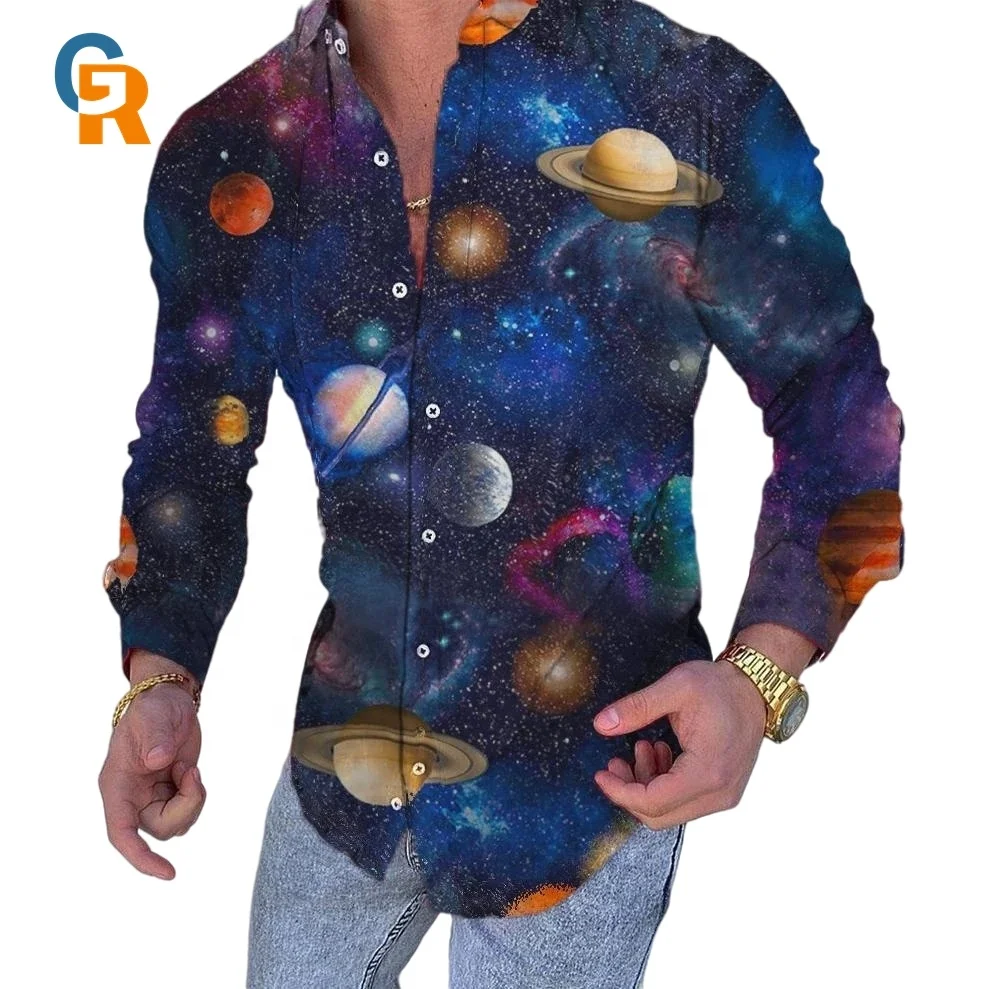 

Hot sale design custom 3D printing long sleeve shirt
