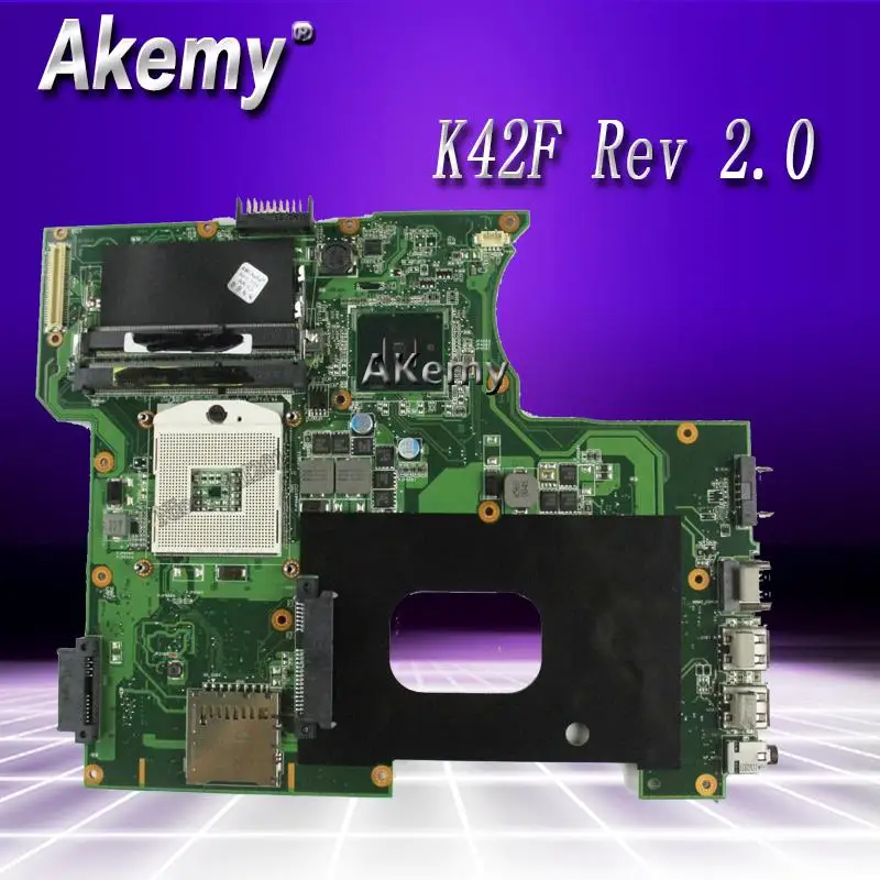 

K42F Rev 2.0 GMA HD USB2.0 HM55 PGA989 DDR3 video memory main board For Asus K42F Motherboard P42F 100% fully tested