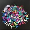 bulk pvc material holographic Sika deer sequins for Christmas