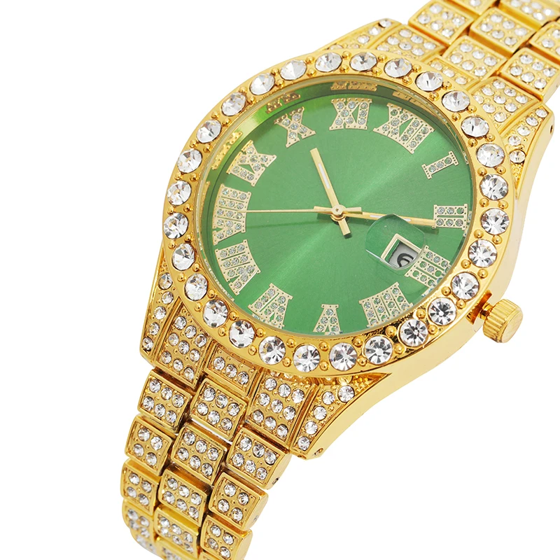 

Leisure business Diamond Fashion Women's watch sky star diamond inlaid round large dial calendar quartz watch sb07