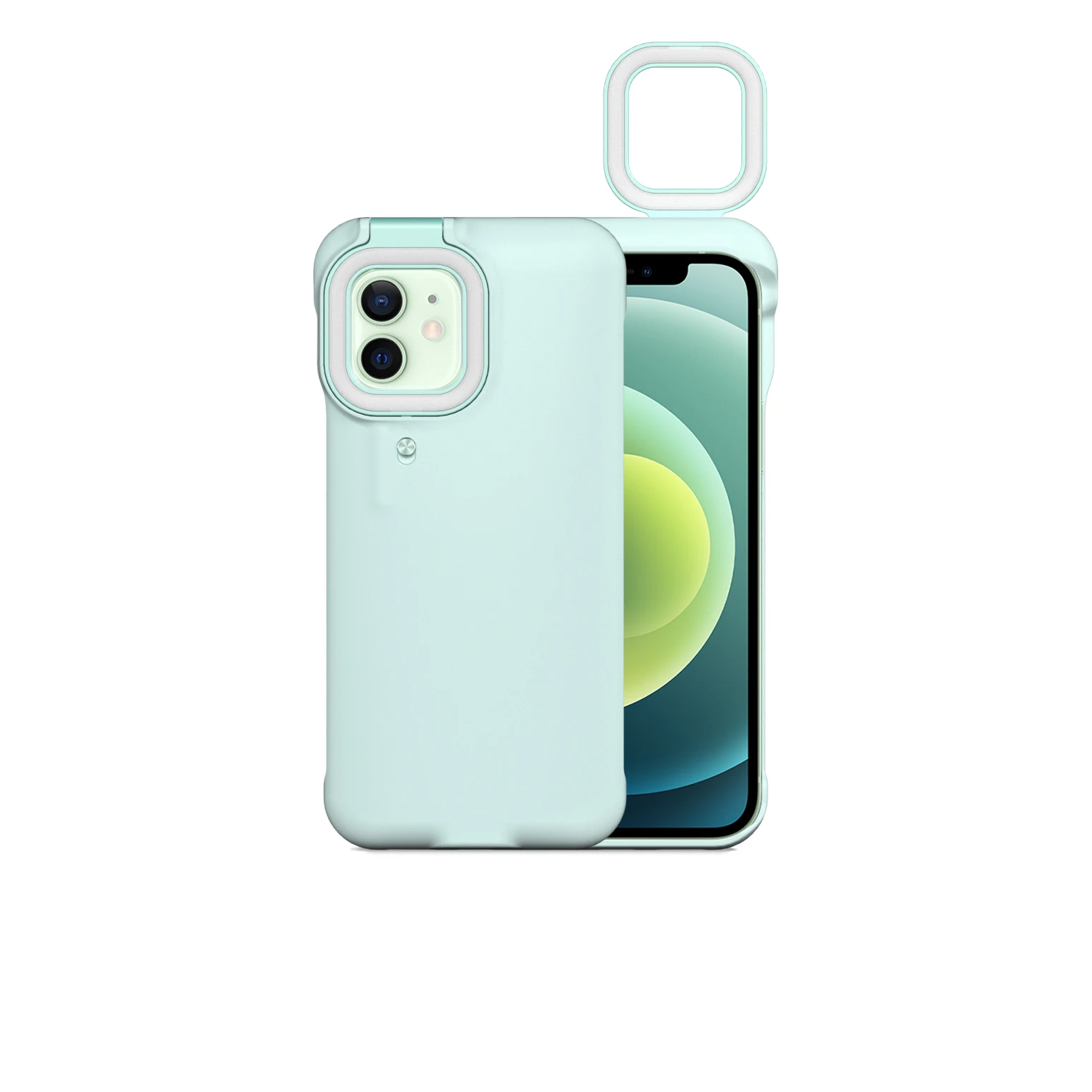 

Ring light Phone case Camet for ring light case with iphone case 12/11/11 pro max, Green