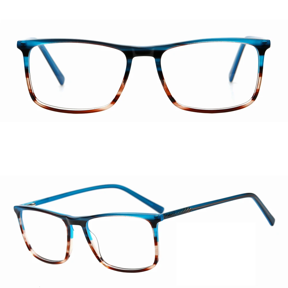 

FH2203 rectangle acetate anti-blue light glasses