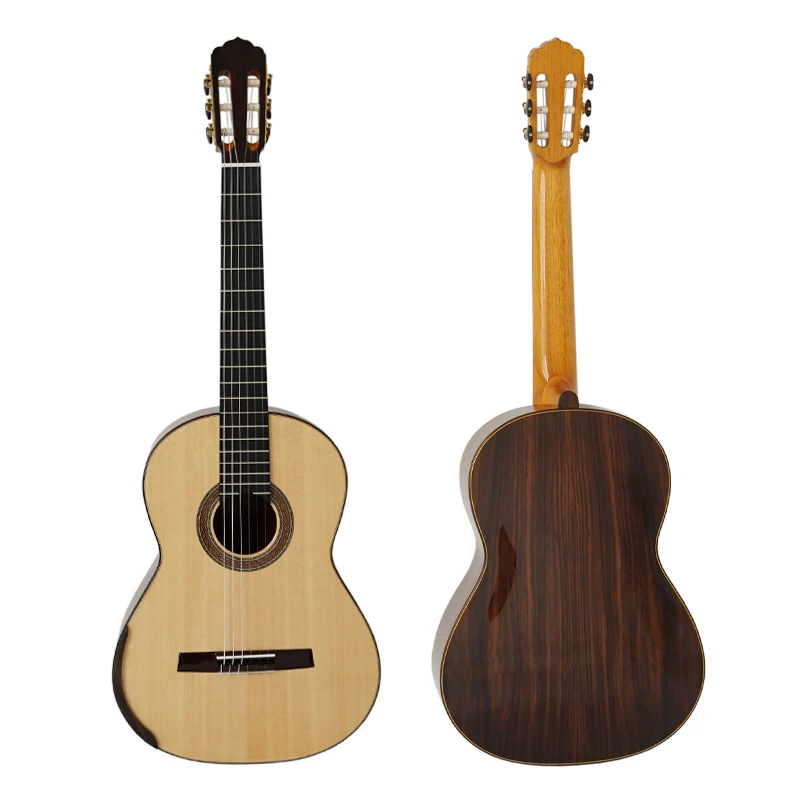 

Chinese Aiersi brand handmade top quality concert grade smallman style classical guitar for sale, Nature