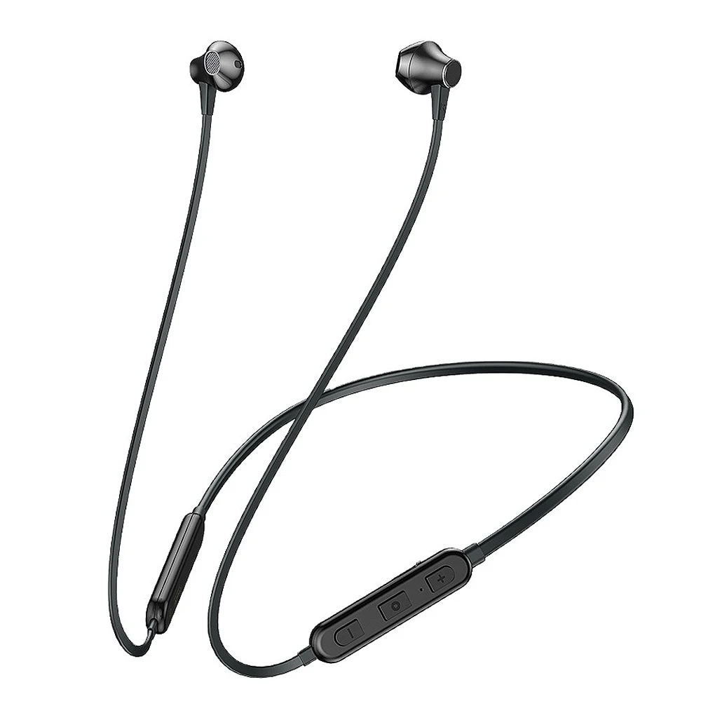

Remax Join US MINI Magnetic design waterproof Metal Material wireless stereo earphone neckband Bluetooth headphones wireless, Black