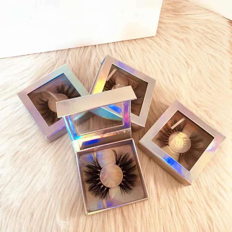 

Creat Your Own Brand 3D Natural Siberian Mink Strip Lashes Private Label Wispy Thick Luxury Faux Mink Lashes