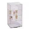 several Shelves Hinged Clear Acrylic Countertop Vaporizer Locking Display Caseseveral with Trays