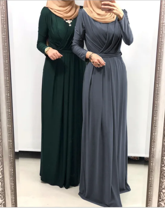 

Muslim Abaya Simple Dresses Nida Vest Hijab Vestidos Kimono Long Robe Tunic Jubah Ramadan Eid Arab Islamic Turkey, As shown