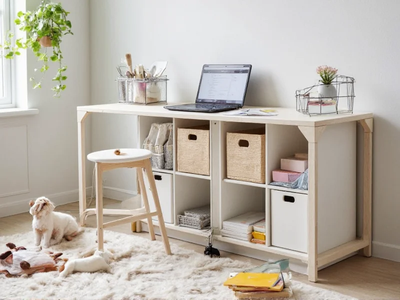 Modular craft storage system with customizable cubes