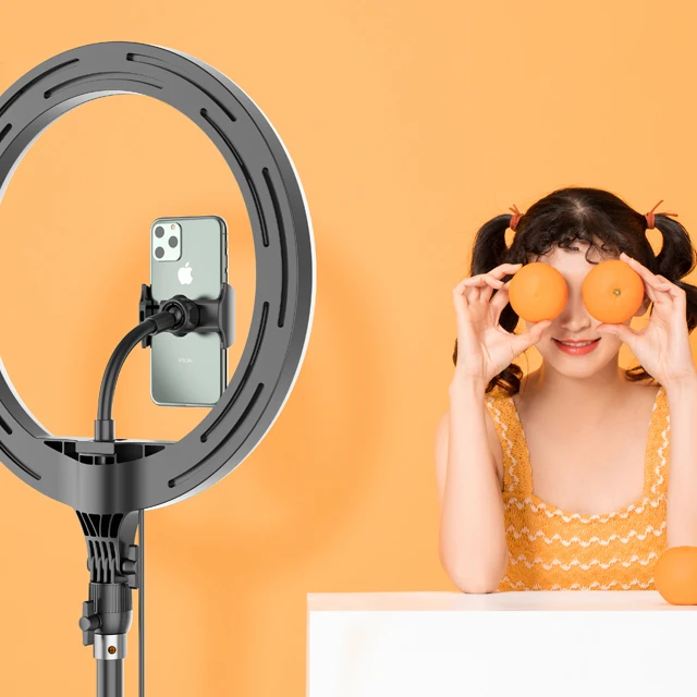 
New Arrival 12 Inches Selfie Ring Light Lamp Amazon with 550mm Tripod for Video Shooting 