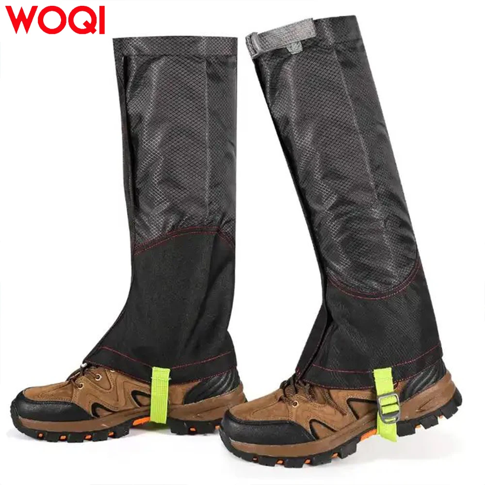Woqi Camping Snow Boot Gaiters Leg Gaiter Outdoor Camping Snow Cover for Hiking