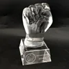 2019 Creative Design Custom Crystal Fist Shaped Trophy for Business Gift